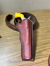 western leather holster for 7 1/2" or 8" revolver