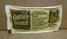 VINTAGE 1980's ARBY'S HORSEY SAUCE PACKET UNOPENED