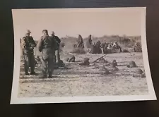 1957 GAZA STRIP PALESTINE ISRAEL VINTAGE ORIGINAL PHOTO TROOPS UNEF SOLDIERS