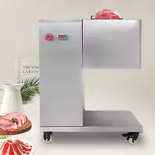 500kg/h Meat Cutter Commercial Meat Slicer Machine with 3mm Cutting Blade 110V