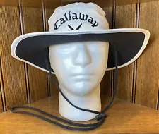 CALLAWAY Golf Bucket Sun Hat White Lightweight Breathable Adjustable Size: S/M