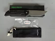 Pro-Tech Mordax Knife Black Honeycomb (3.5" Stonewash MagnaCut)