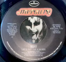 Kiss PROMO 7” Vinyl LETS PUT THE X IN SEX 872 246-7 DJ Rare 45~ ONLY ONE ON EBAY