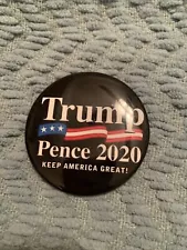 Political Button trump pence 2020 keep America great