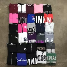 Lot 30 Sweatshirts Womens Victorias Secret PINK Mixed Sizes Wholesale Reseller