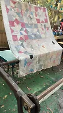 Large Primitive Antique wooden quilting frame