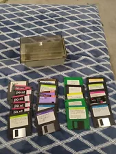 Floppy Disk 3 1/2 - 24 with plastic storage case /box