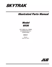 P/N 8990417 - NEW JLG OEM MANUAL PARTS 6036C