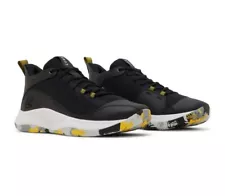 Under Armour Steph Curry 3Z5 Men Size 10.5 Black White Yellow Sneakers