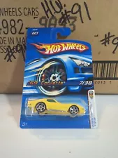 2006 HOT WHEELS YELLOW '69 CHEVROLET CORVETTE, HW #007 NEW 1ST RELEASE HW MODEL