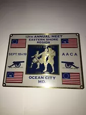 RARE - Ocean City Eastern Shore Region AACA CAR BADGE 1976 Spirit of '76 13th