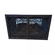 Custom Scrolled Iron Fireplace Doors