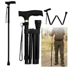 Cane Walking Stick Adjustable Folding walking Aluminum Collapsible Travel Hiking