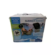 Summer Waves Salt Water System for Above Ground Pools NEW 7000 Gallons READ