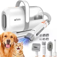 Afloia Dog Grooming Kit, Pet Grooming Vacuum & Dog Clippers & Dog Brush for Shed