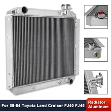 For Toyota Land Cruiser FJ40 FJ45 L6 1958-1984 Aluminum Radiator 3 Rows AT/MT (For: 1984 Toyota Land Cruiser)