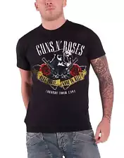 Guns N Roses T Shirt Here Today and Gone to Hell Logo Official Mens New Black