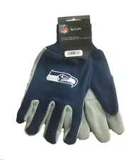 Seattle Seahawks Gray and Blue Two Tone Adult Size Gloves