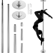 VEVOR Professional Spinning Static Dancing Pole Portable Removable Fitness Kit