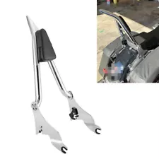 27" Chrome Backrest Sissy Bar for Harley CVO Road Glide Street Gkude 2009-2024 (For: More than one vehicle)