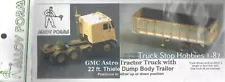 HO 1:87 Alloy Forms # 7012 - GMC Astro Tractor w/22' Tandem Axle Dump Trailer K