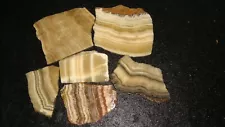 6 OLD MIXED LACE ONYX SLABS 1 + POUND