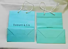 2 Empty Tiffany & Co Gift Paper Bags for Jewelry READ