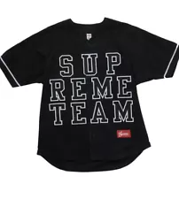 supreme denim baseball jersey