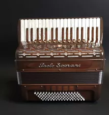 Paolo Soprani piano accordion, 96 bass, 37 keys, new