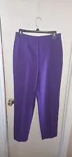 Purple Ladies Professional Pants Joker Costume Size 12