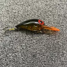 Pre-Rapala Storm Wiggle Wart Vintage Crankbait Lure V86 Phantom Green Crayfish