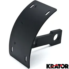 Black Vertical Plate Holder For Harley Davidson Dyna Super Glide Sport (For: More than one vehicle)