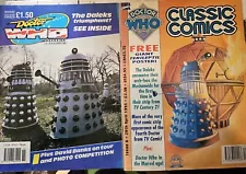 Dr Who Magazine No 155. + Classic Comics Issue 6. Great Condition + Posters In