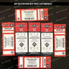 2019 World Series Souvenir Ticket Astros Nationals ANY SECTION ROW SEAT PRICE!