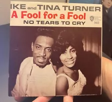 IKE & TINA TURNER A Fool For A Fool 1964 PICTURE SLEEVE ONLY (No 45) NICE COPY