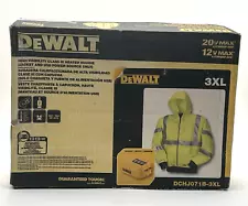 Dewalt DCHJ071B-3XL Black Heated Jacket 3XL -Utility Green Charger NO Battery