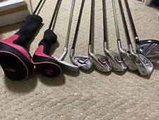 golf clubs set of 9 lady sonic used