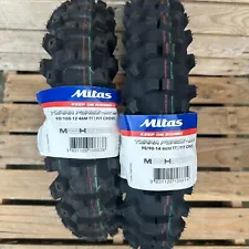 Mitas Terra Force MX 65cc Motocross Tyres - Front 90/90-14 - Rear 90/100-12