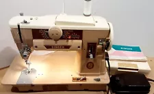 Vintage Singer 401A Slant-O-Matic Sewing Machine w/box accessories &Manual