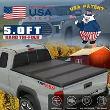 5FT FRP Hard Tri-Fold for 2016-2024 Tacoma Tonneau Cover Truck Bed 60.5inch