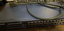 NETGEAR JFS524 — 24 Port 10/100 Fast Ethernet Unmanaged Switch Good Shape