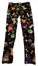 NEW Halloween Pug Boston Terrier Corgi Canine Graphics Black Leggings Womens 3XL