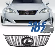 For 2006-2008 Lexus IS250 350ISF Is-F Front Bumper Hood Grille Mesh Black Grille (For: 2008 Lexus IS250)