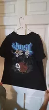 GHOST BAND XL SHIRTS FOR SALE - 2 TEE"S -BLK -FAST SHIP -PRE OWNED-NICE CONDITIO