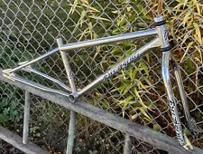 Vintage BMX Bike Frame Free Agent Micro Mini VDC 1980s Chrome Gusset Frameset