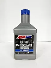 Amsoil Metric 10W40 Synthetic Motorcycle Oil - 1 Quart Bottle - MCFQT