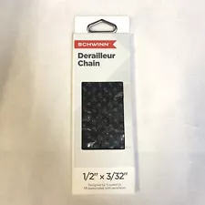 Schwinn Bike Chain for Multi-Speed Bikes 1/2 inch x 3/32 inch Black SW75248A