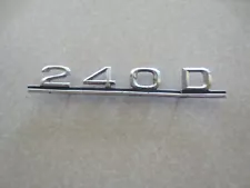 Original MERCEDES BENZ 240D EMBLEM / BADGE