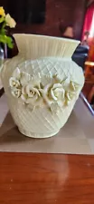 Beautiful Porcelain white Vase with great details in very good shape.