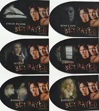 INKWORKS SUPERNATURAL SEASON 3 "BETRAYED" 6 CARD INSERT SET BT1-BT6